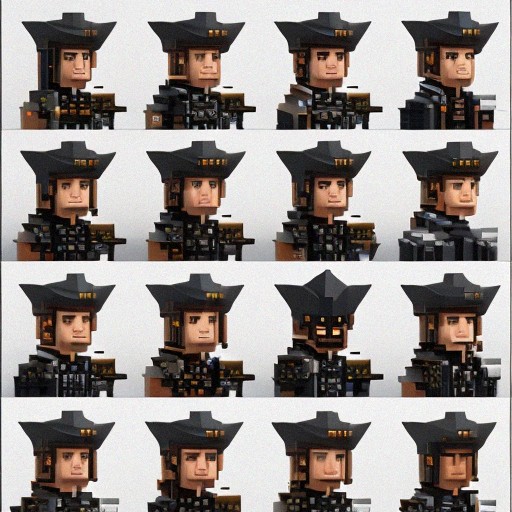 RPG Character 32 x 32 bit pixel art sprite sheet | Free AI Art Generator