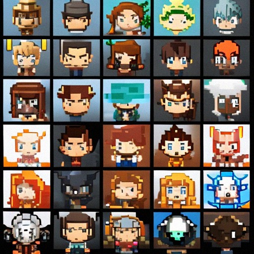 Sprite sheet for 2D minecraft | Free AI Art Generator