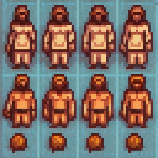 Jesus 2d Unity 2D sprite sheet of a Jesus character for a rpg game | Free AI Art Generator