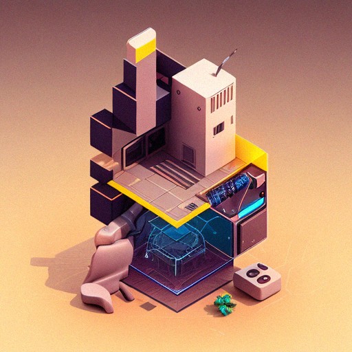 Ai Tools Exploded Exploded axonometric | Free AI Art Generator