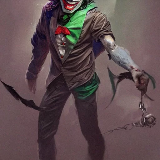 AI Art Generator: Joker as a Greek God of madness