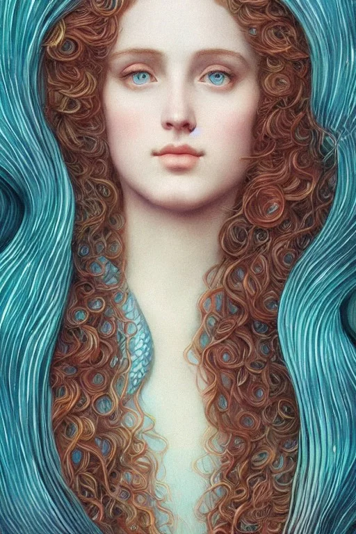 Ai Art Generator: Pre-Raphaelites, Disney Mermaid, fishtail, mermaid ...