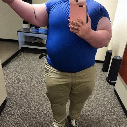 fat selfie