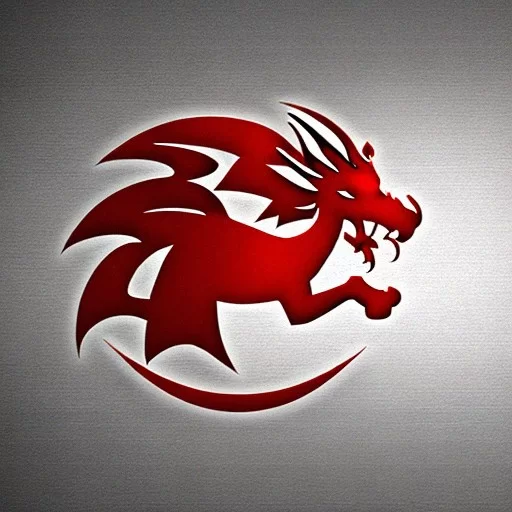 Ai Art Generator: Logo Red Dragon, Logo Style, Detailed, Detailed Logo ...