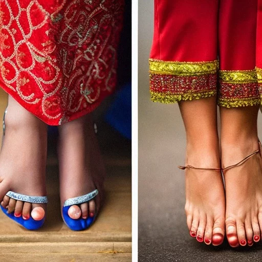 Beautifully Shaped Toes on Sun-Kissed Feet, Perfect Pedicure, AI Art  Generator