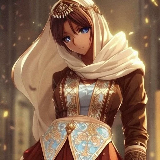 Custom Hijab Anime Girl Art Commission