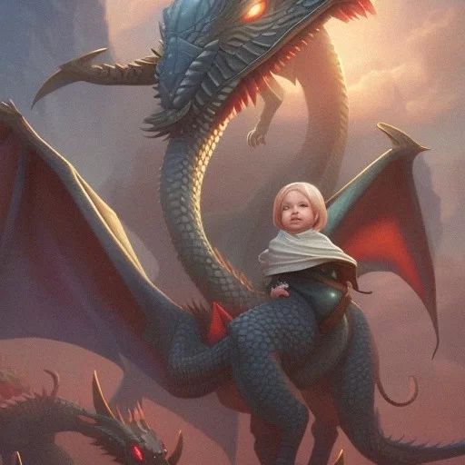 Cute baby red dragon, cartoon red dragon, baby dragon ai generated image.  High quality ai image 25796332 PNG