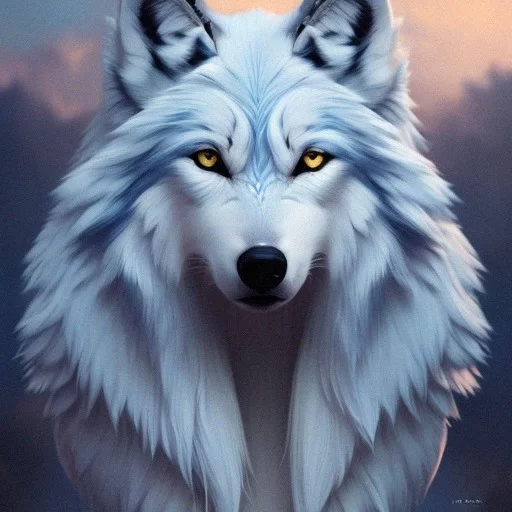anime white wolf spirit