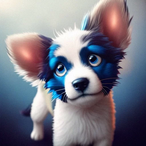 Ai Art Generator: Puppy Bluey themed design