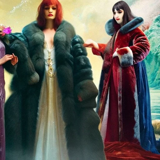 Women in Fur Coats : r/midjourney