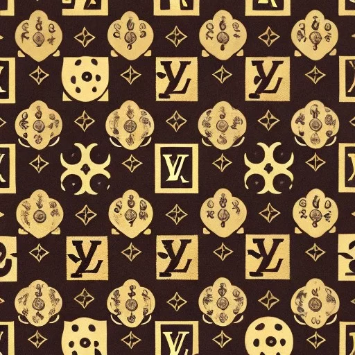 AI Art Generator: Louis Vuitton pattern