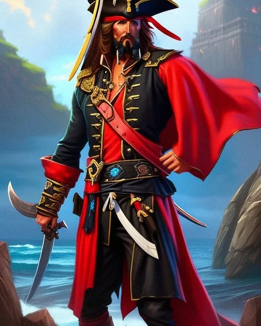 AI Art Generator: Pirate captain