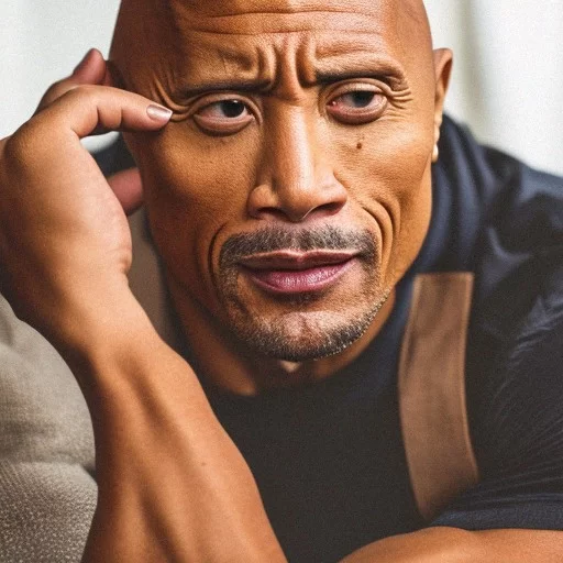 Ai Art Generator hollywood actor Dwayne Johnson died at the hospital