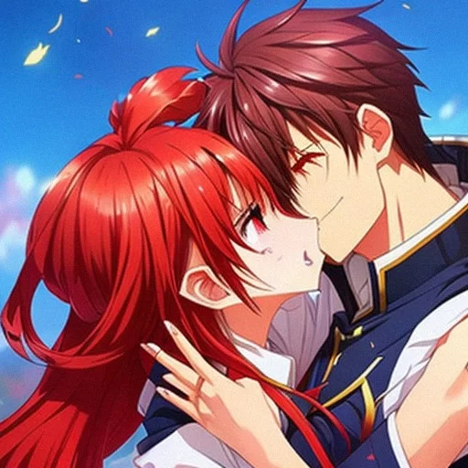 High school DxD: Rias Issei's - AI Photo Generator - starryai