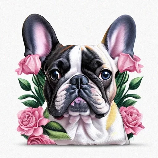 Ai Art Generator: 1:1 ratio French bulldogs touch stylish design with ...