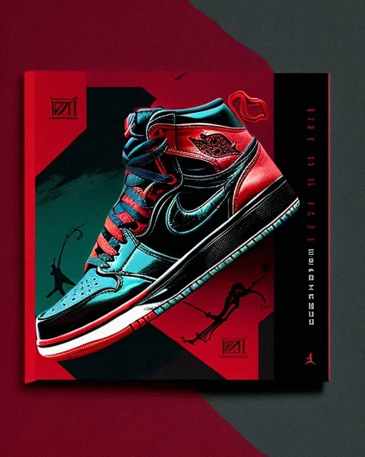 Ai Art Generator: Design an eye-catching for the cover of an Air Jordan ...